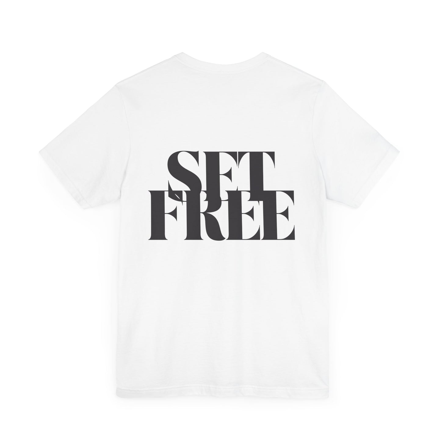 Inspirational Short Sleeve Tee - 'Who the Son Sets Free' John 8:36