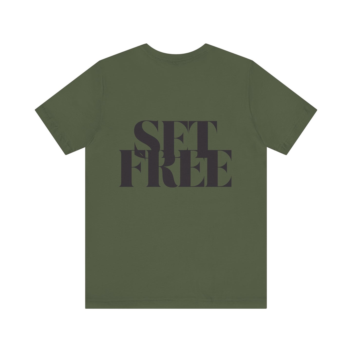 Inspirational Short Sleeve Tee - 'Who the Son Sets Free' John 8:36