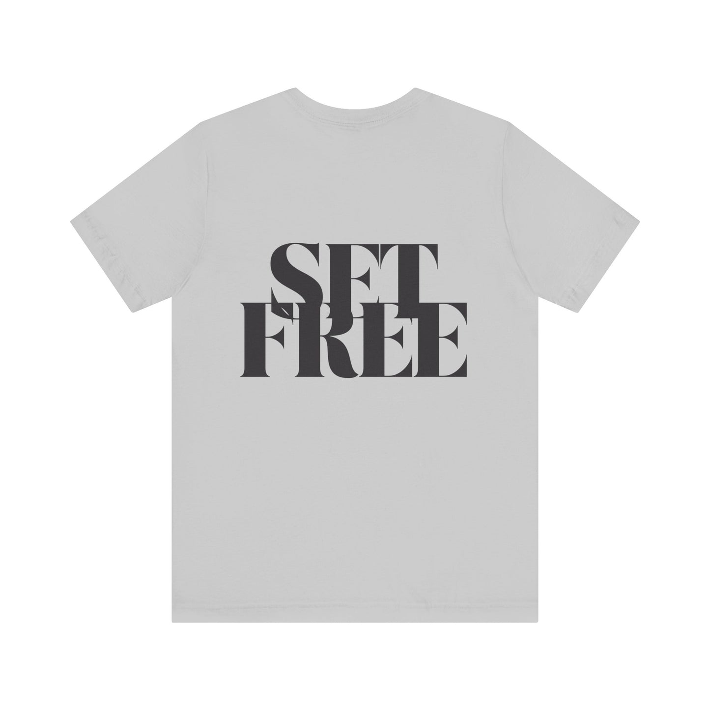 Inspirational Short Sleeve Tee - 'Who the Son Sets Free' John 8:36