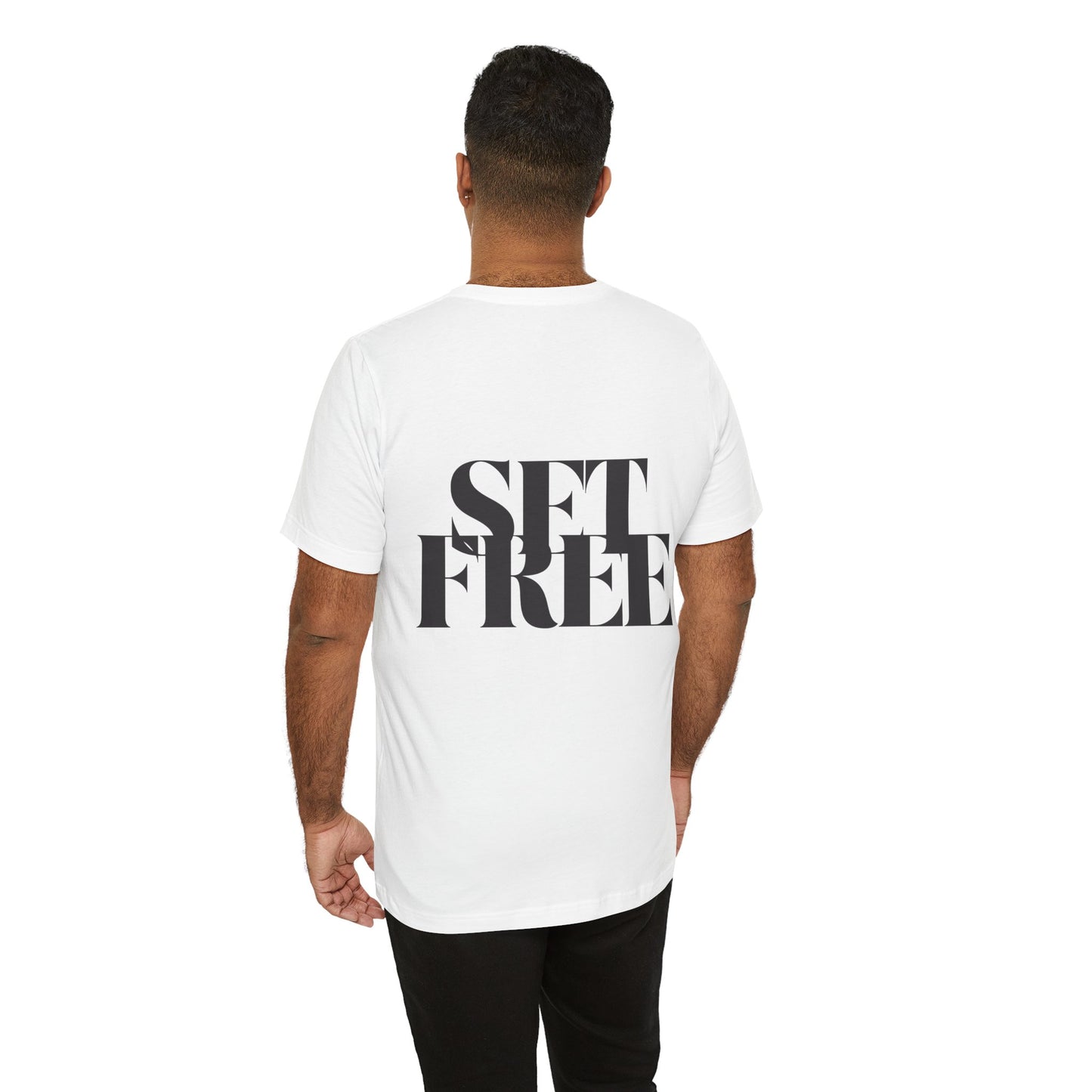 Inspirational Short Sleeve Tee - 'Who the Son Sets Free' John 8:36