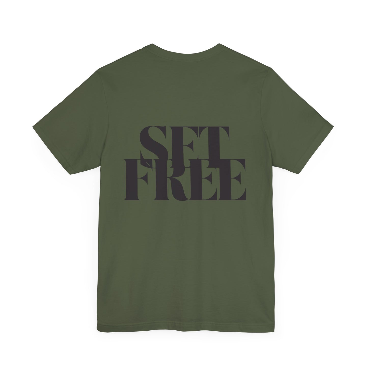 Inspirational Short Sleeve Tee - 'Who the Son Sets Free' John 8:36