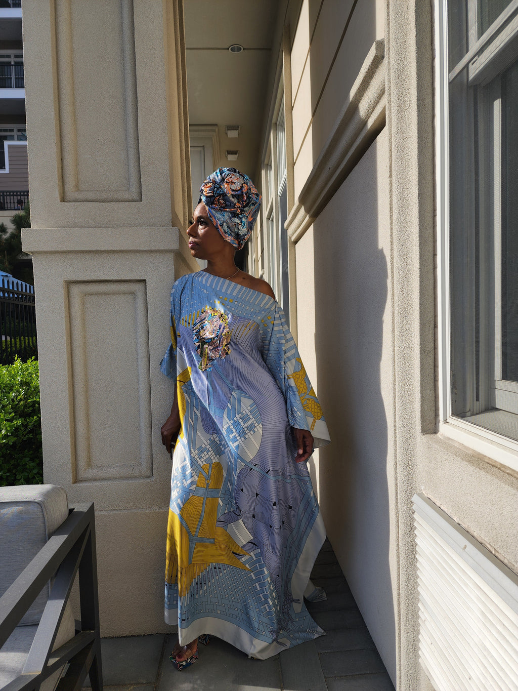 LiiLiiGiirl Sequin Kaftan Dress