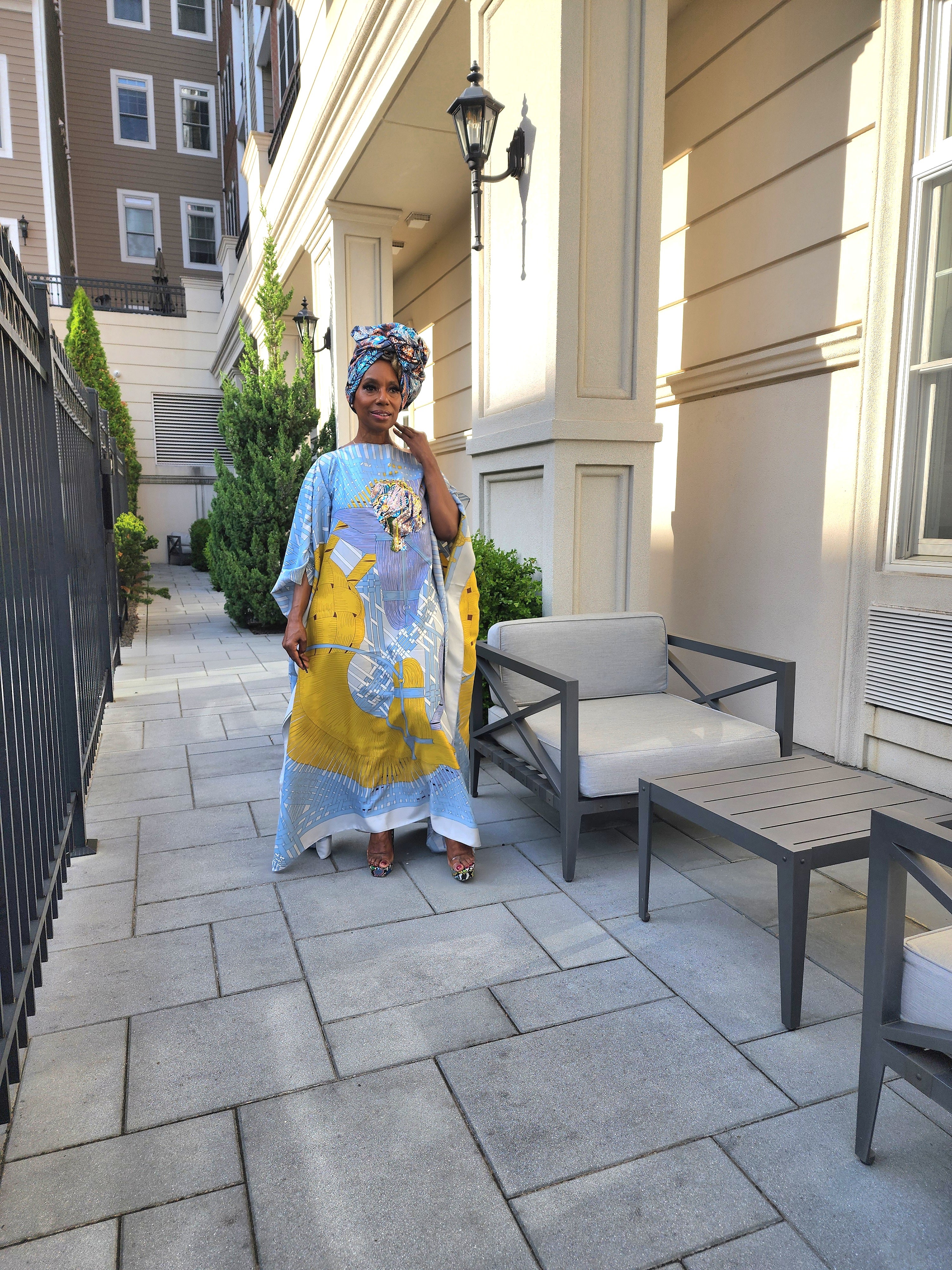 LiiLiiGiirl Sequin Kaftan Dress