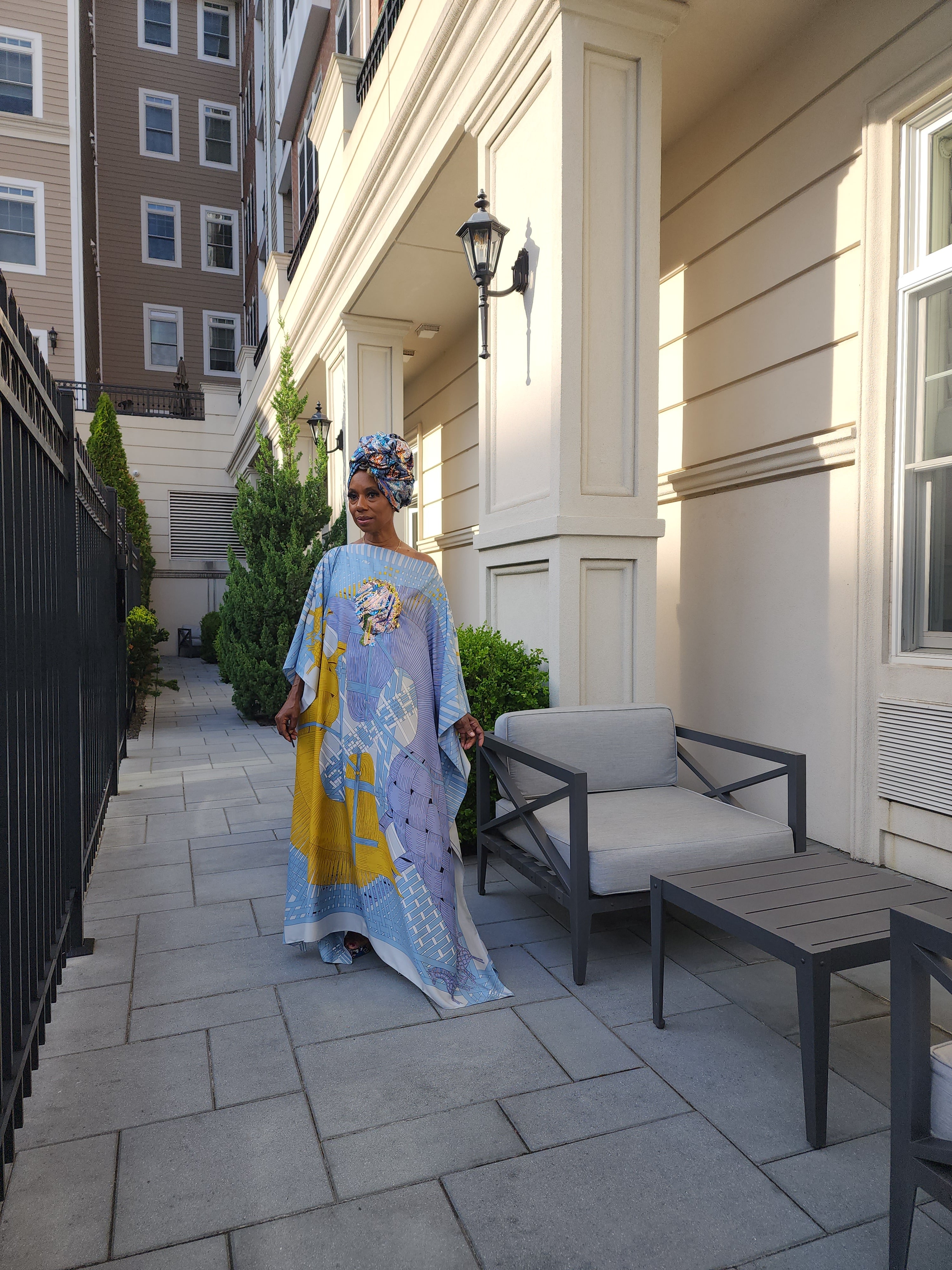 LiiLiiGiirl Sequin Kaftan Dress