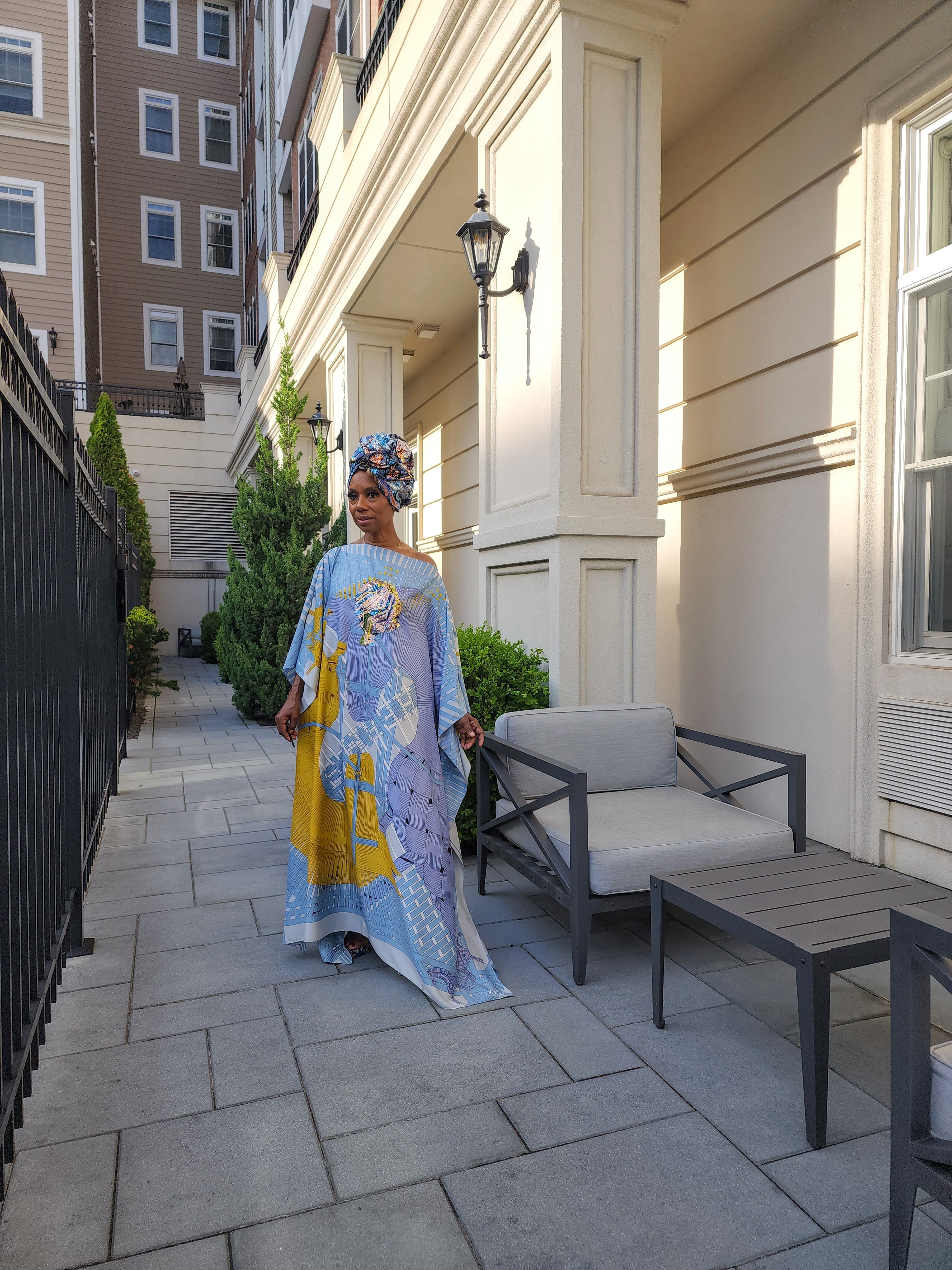 LiiLiiGiirl Sequin Kaftan Dress