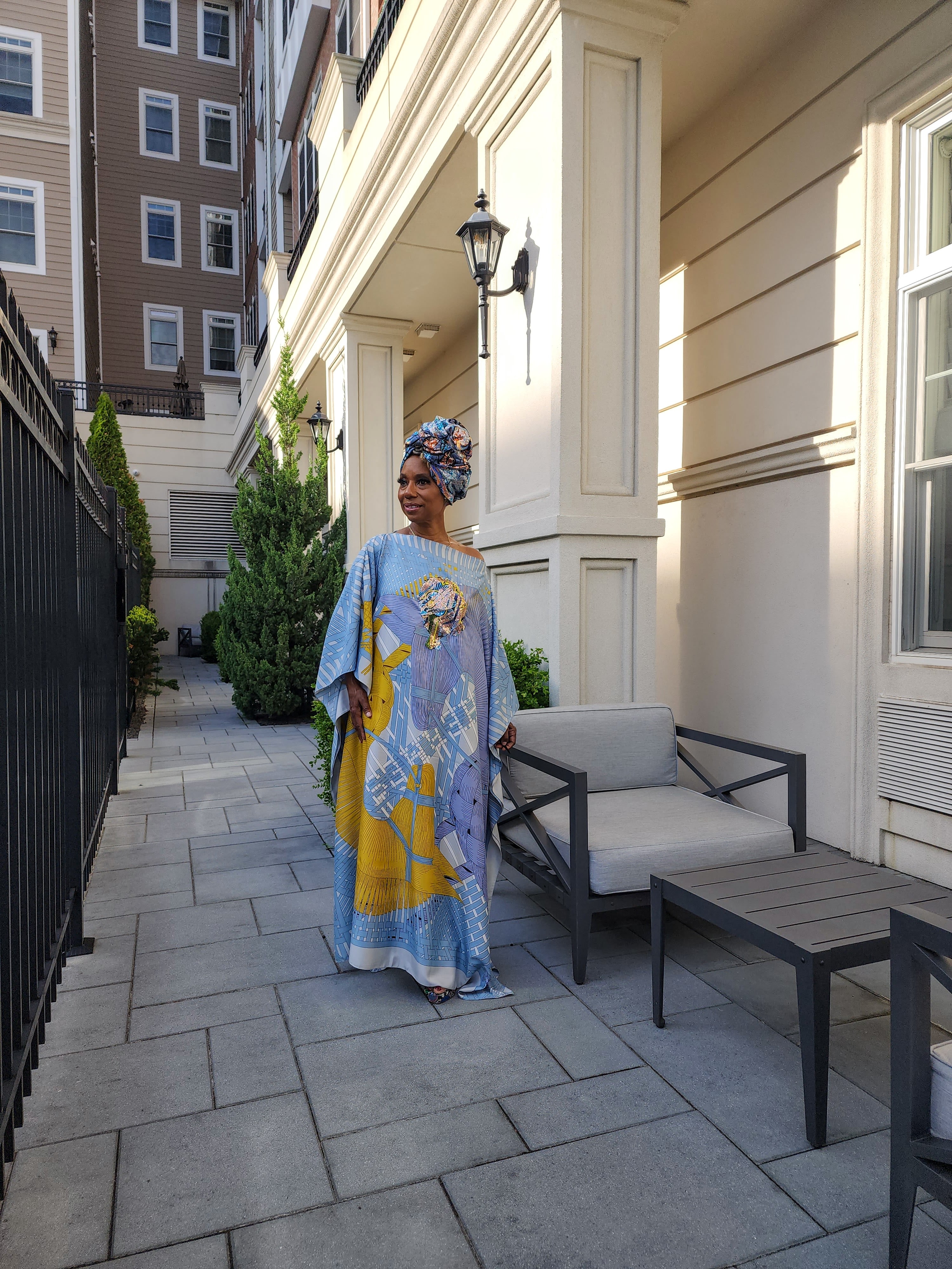 LiiLiiGiirl Sequin Kaftan Dress