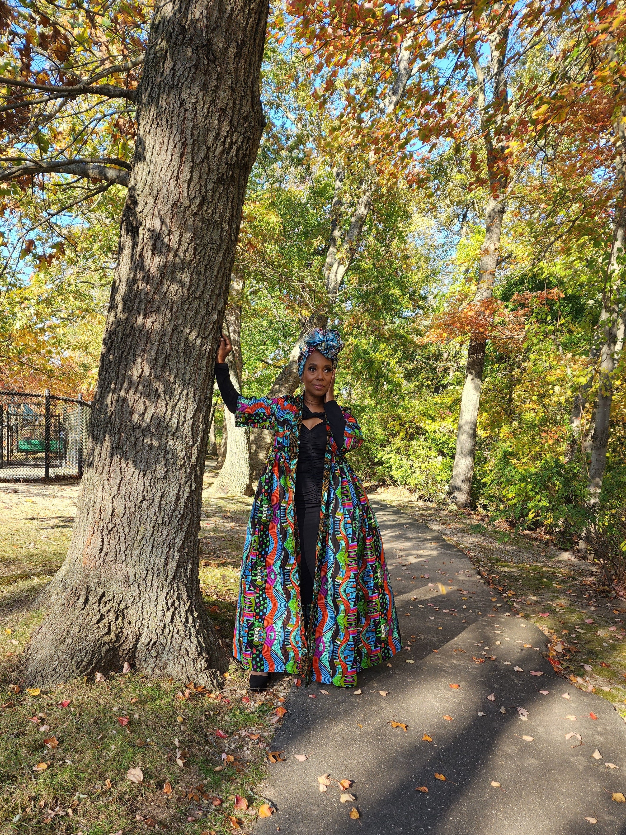 Harusi Kimono | Multi-Color African Print Duster