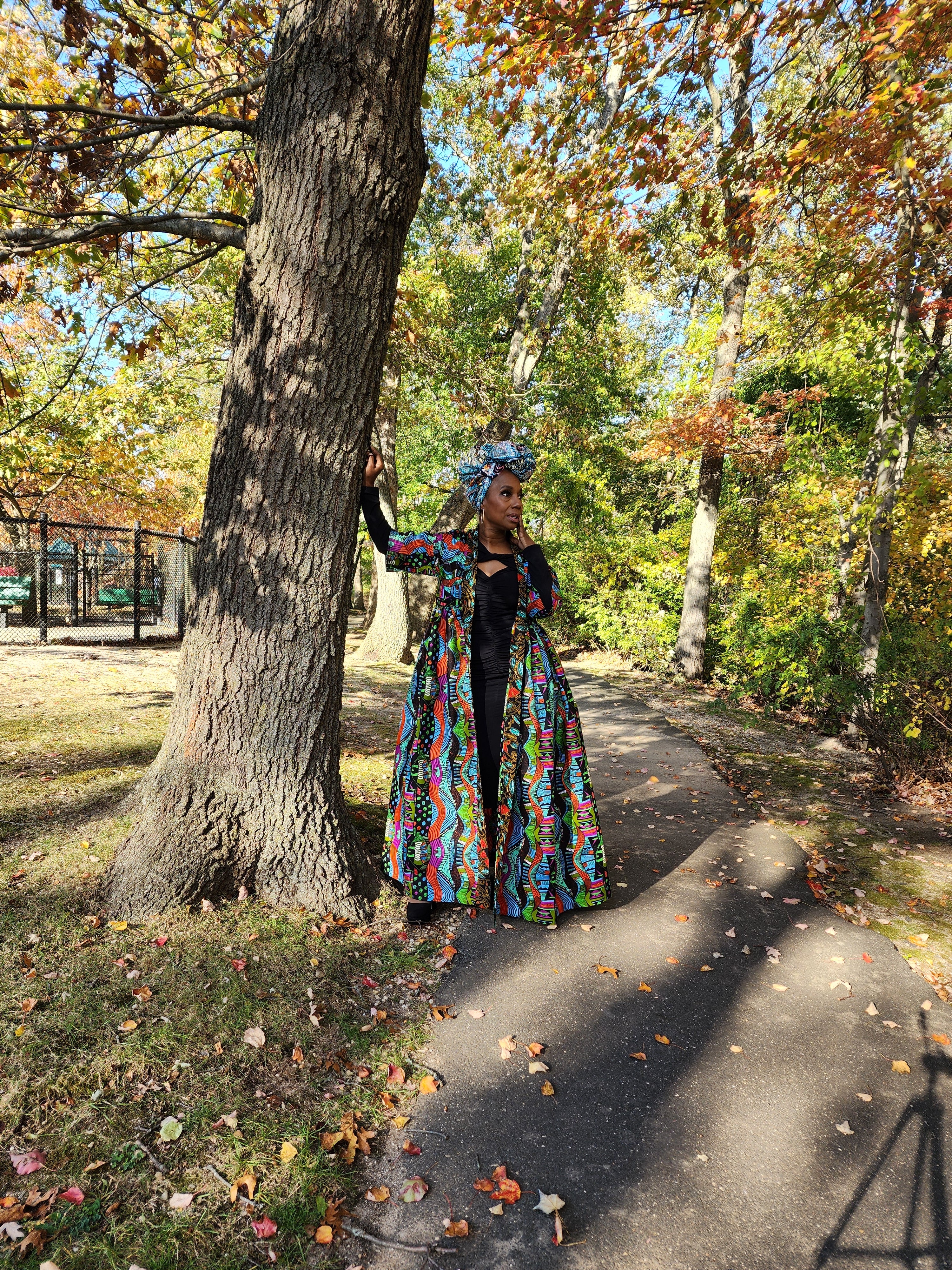 Harusi Kimono | Multi-Color African Print Duster