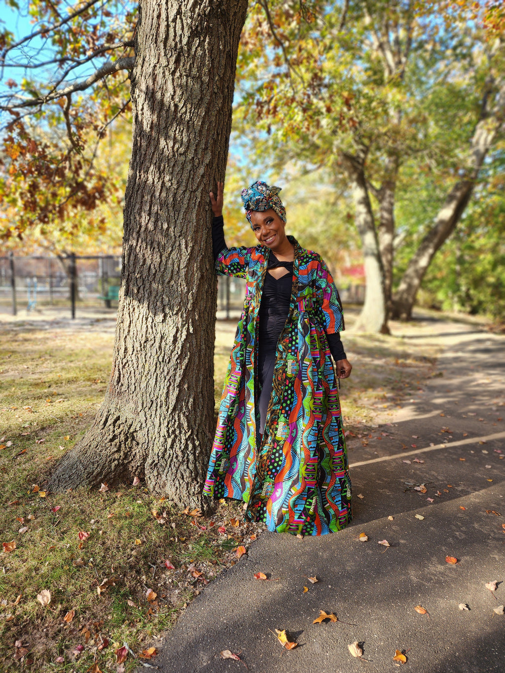 Harusi Kimono | Multi-Color African Print Duster