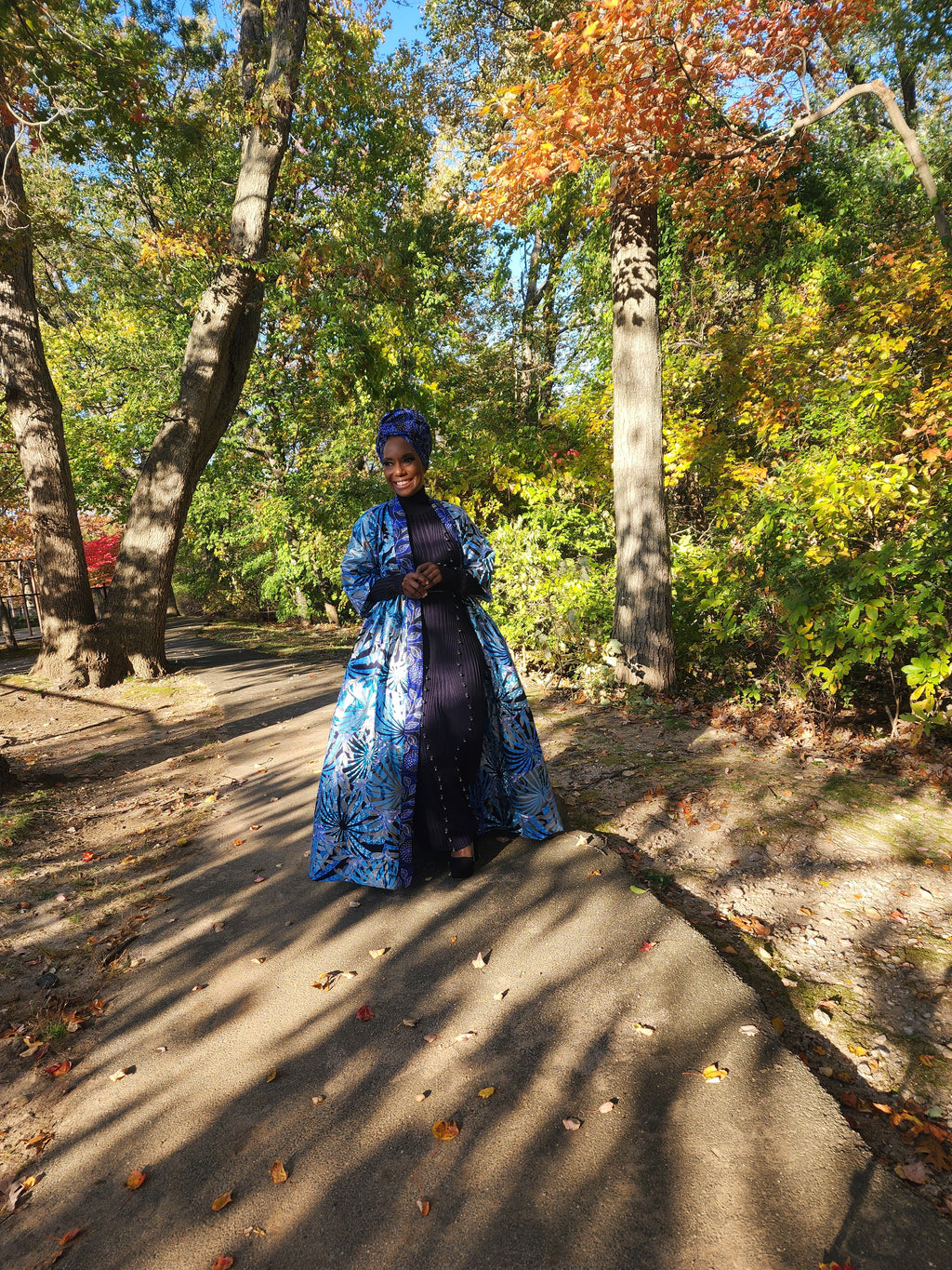 Glitter Harusi Kimono | Glitter African Wax Print Duster