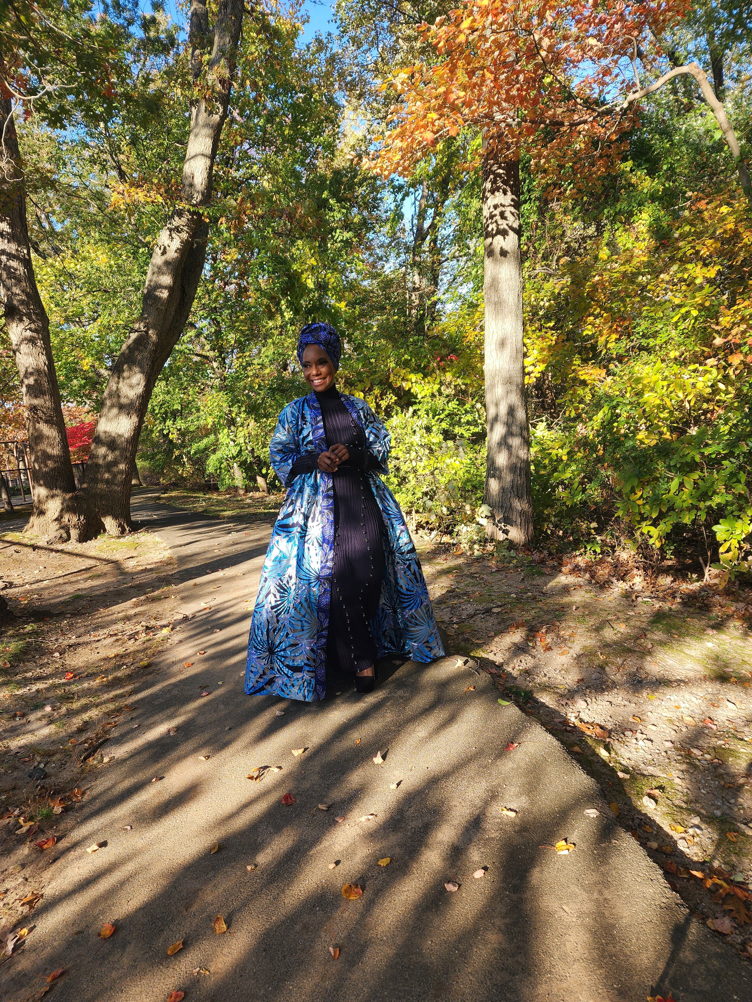 Glitter Harusi Kimono | Glitter African Wax Print Duster