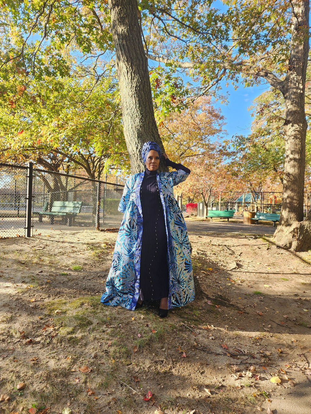 Glitter Harusi Kimono | Glitter African Wax Print Duster