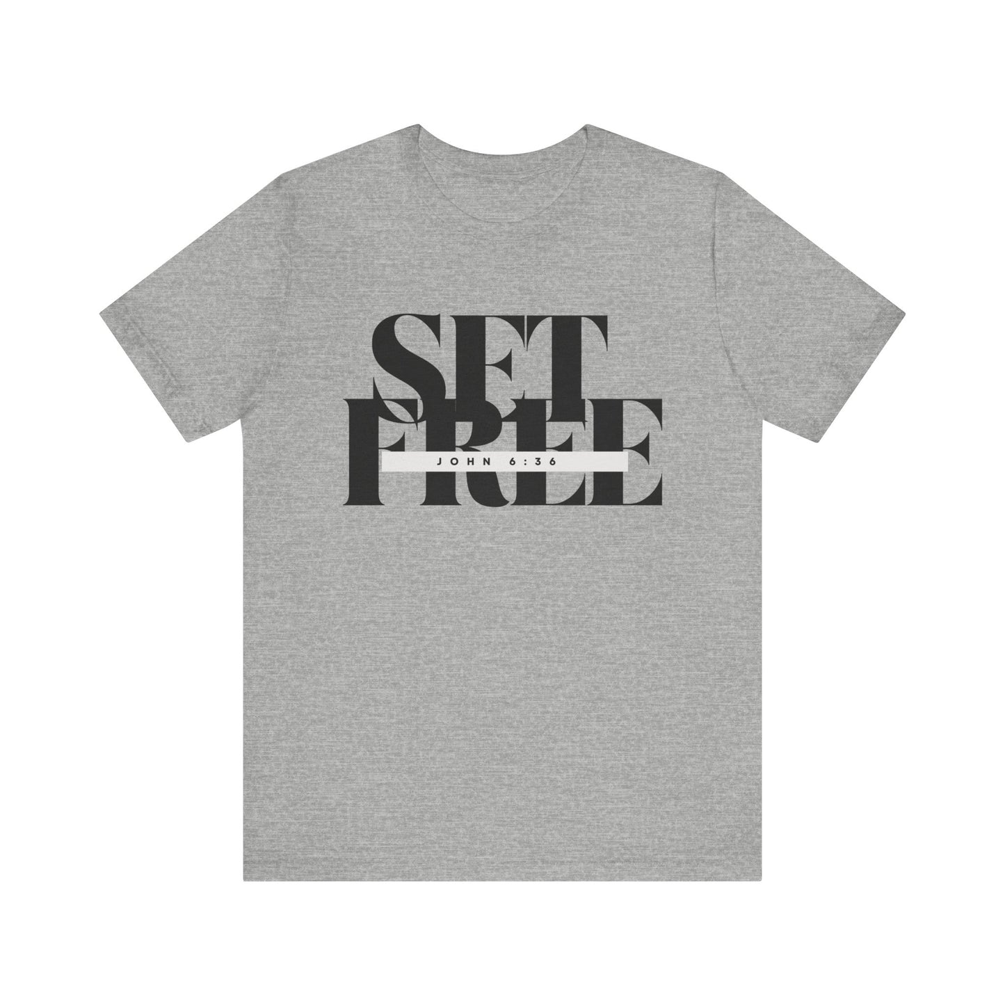 Set Free Unisex Short Sleeve Tee – Inspirational Christian Shirt