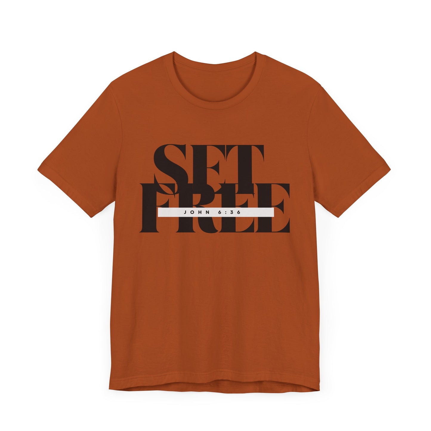 Set Free Unisex Short Sleeve Tee – Inspirational Christian Shirt