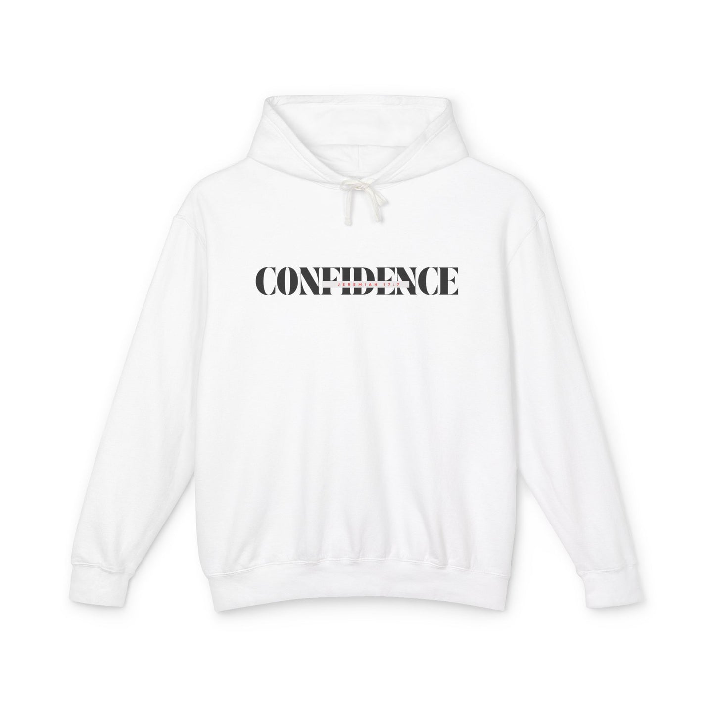 Unisex Lightweight Hooded Sweatshirt - 'Confidence' Motivational Hoodie