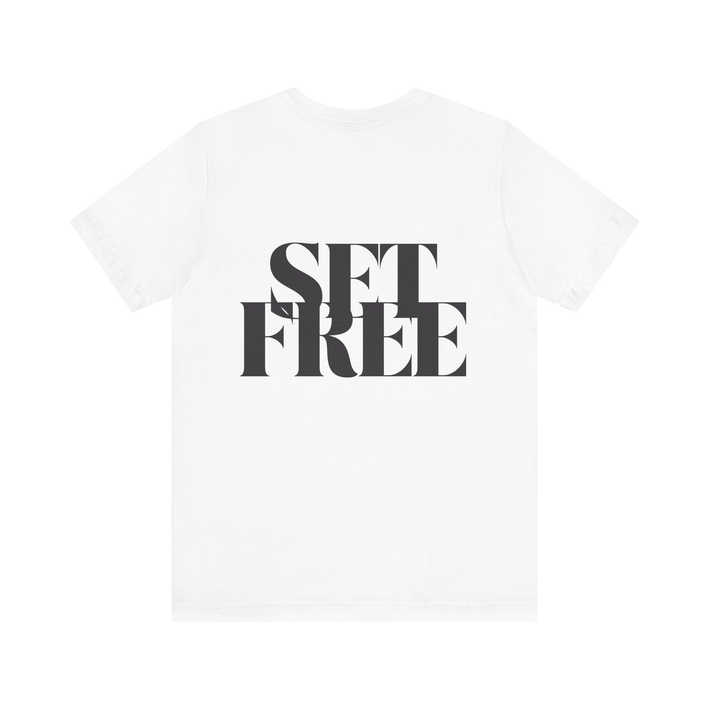 Inspirational Short Sleeve Tee - 'Who the Son Sets Free' John 8:36