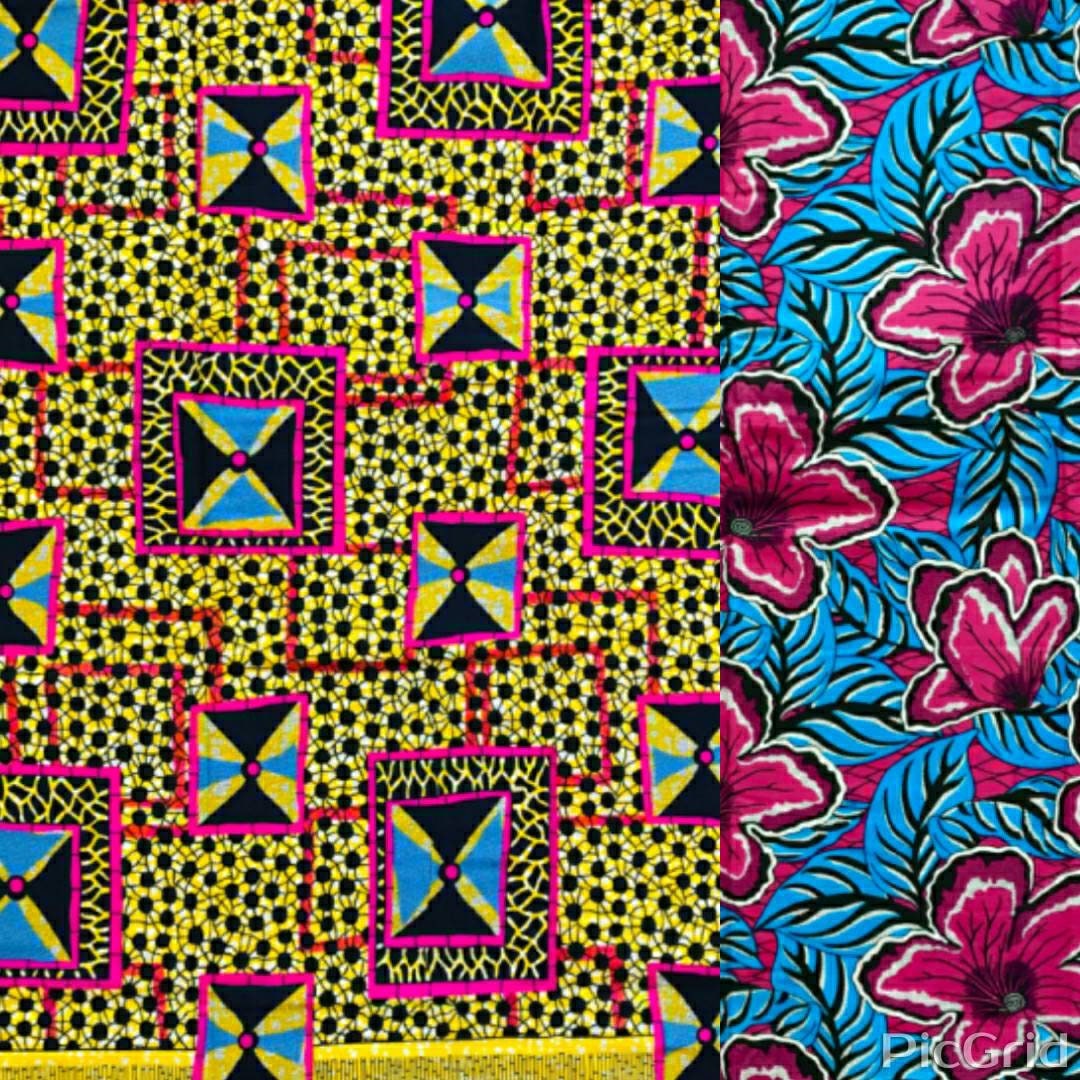 African Print Kimono Duster | Colorful Mix Print Robe, 3/4 Sleeve