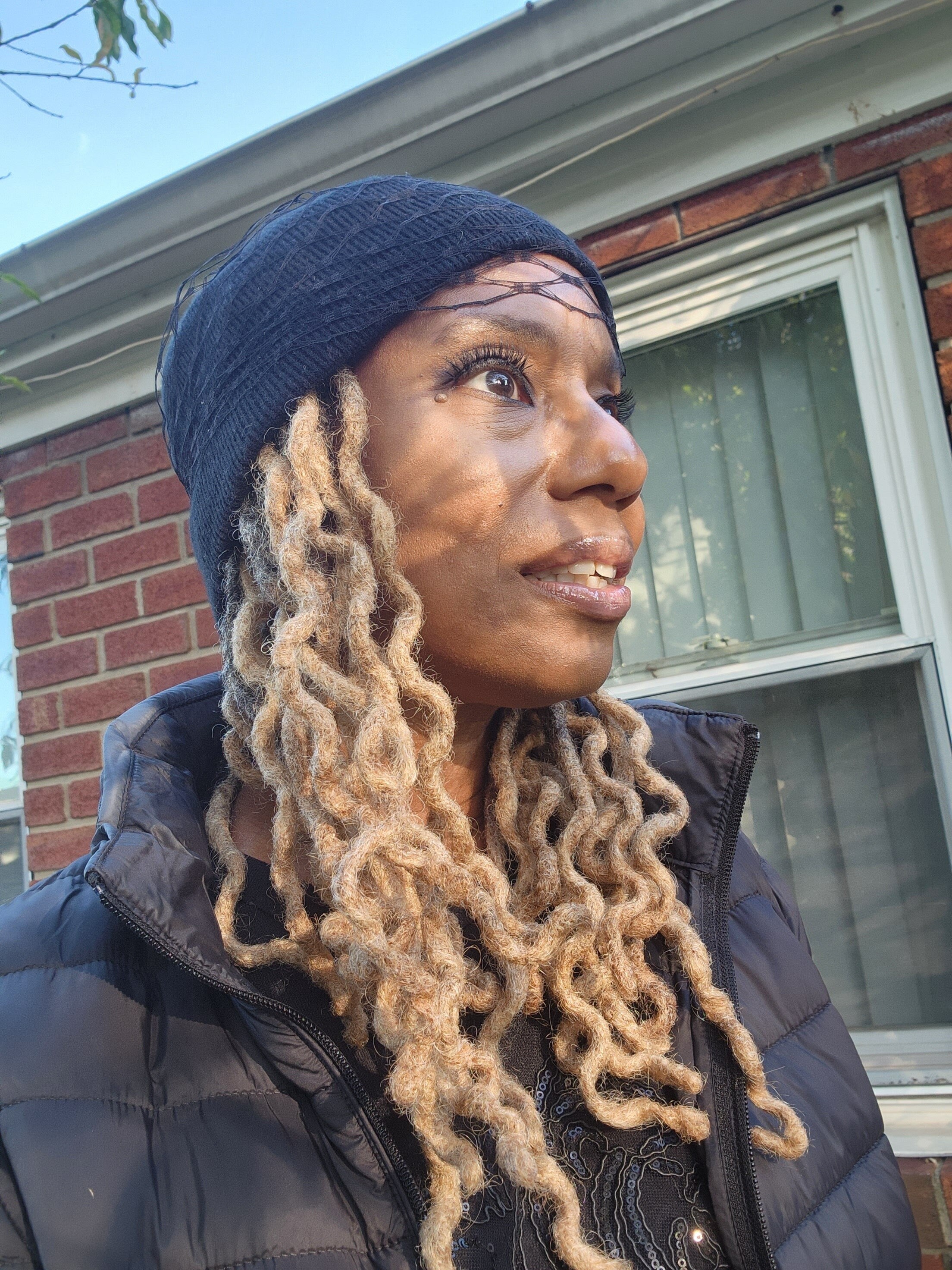 Handcrafted Merino Wool Sequin Veil Beanie Hat for Women, Warm and Stylish, LiiLiiGiirl Wool Beanie Hat