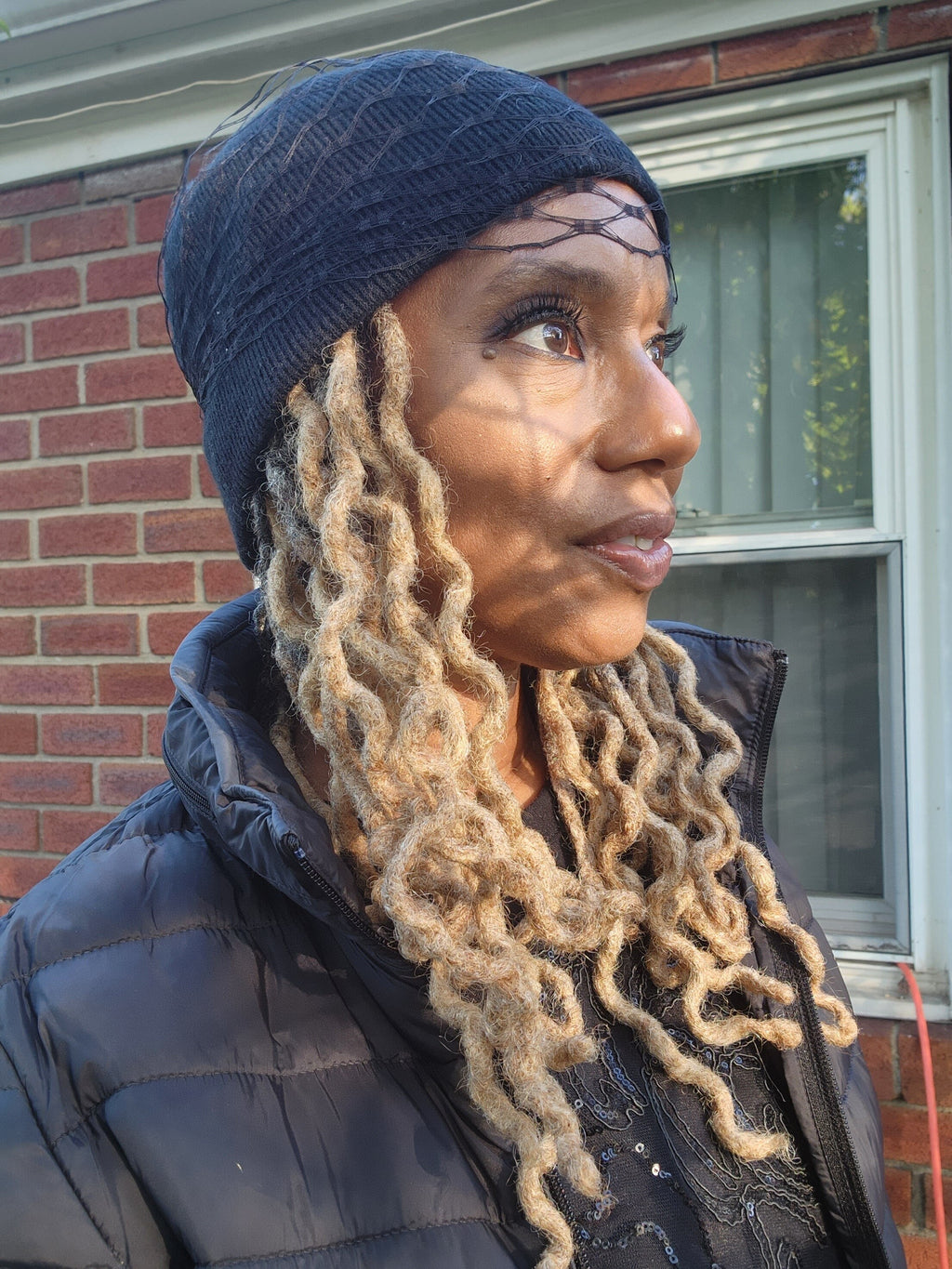 Handcrafted Merino Wool Sequin Veil Beanie Hat for Women, Warm and Stylish, LiiLiiGiirl Wool Beanie Hat