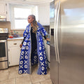 Regal Floor Length XO Harusi Kimono, African Women's Clothing, Modest Church Dress, Mother of the Bride Dress