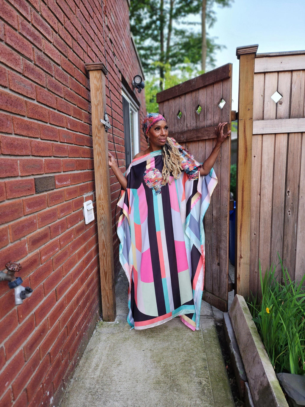 LiiLiiGiirl Sequin Kaftan Dress