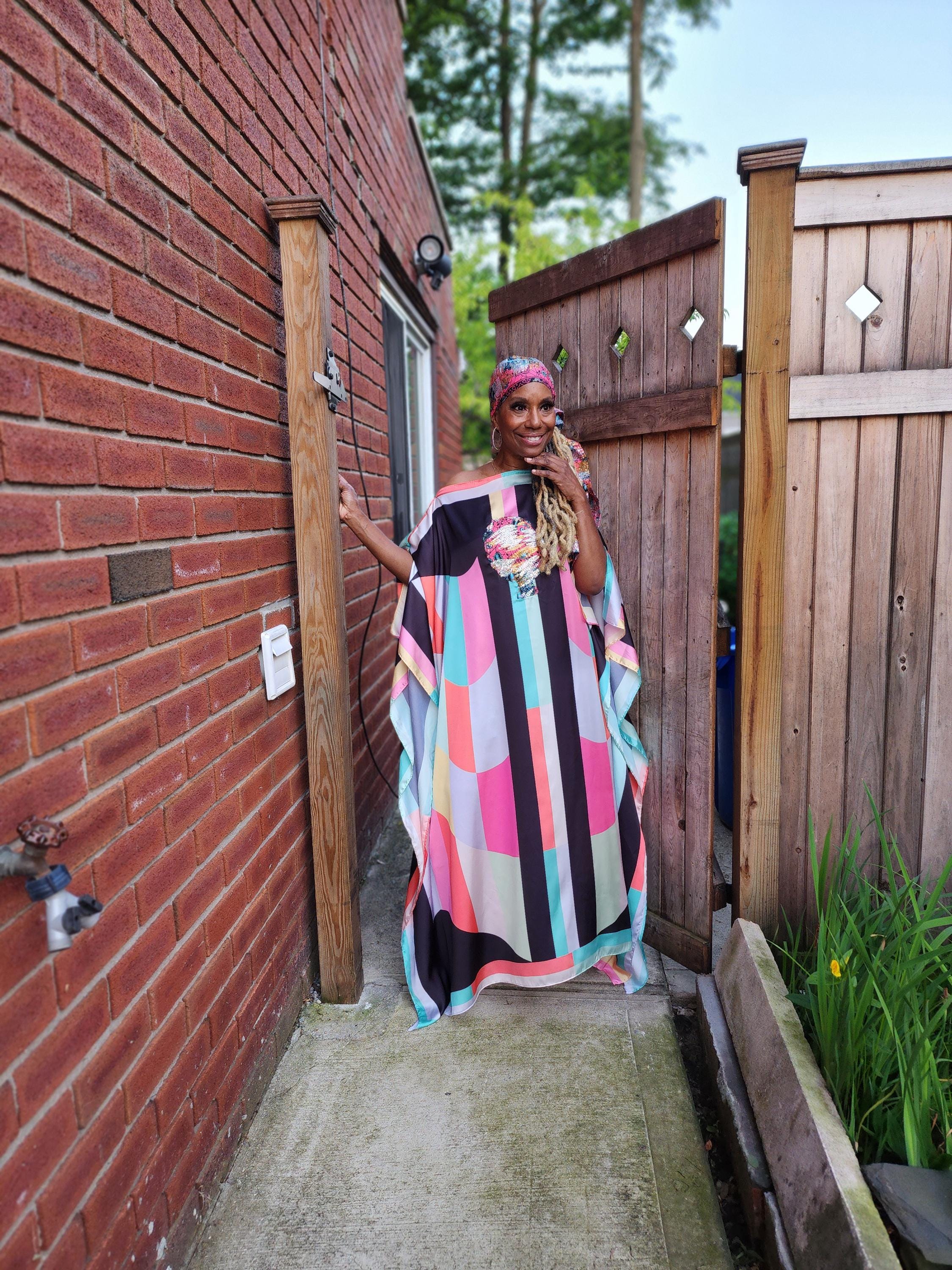 LiiLiiGiirl Sequin Kaftan Dress