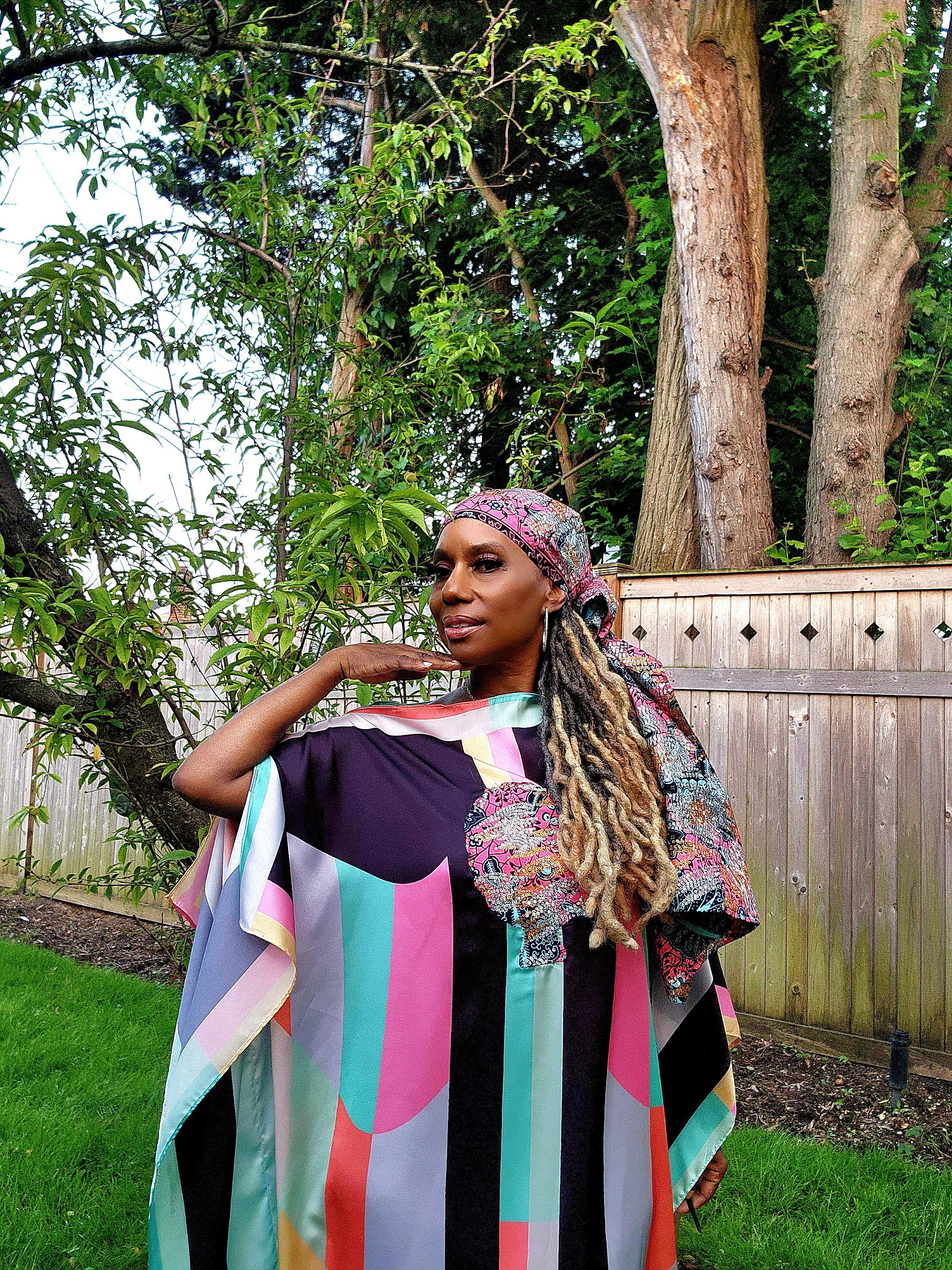 LiiLiiGiirl Sequin Kaftan Dress