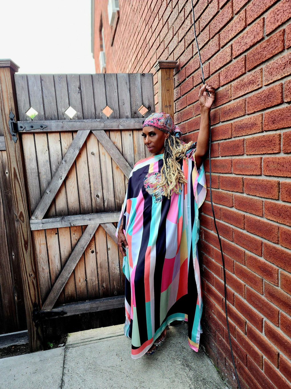 LiiLiiGiirl Sequin Kaftan Dress