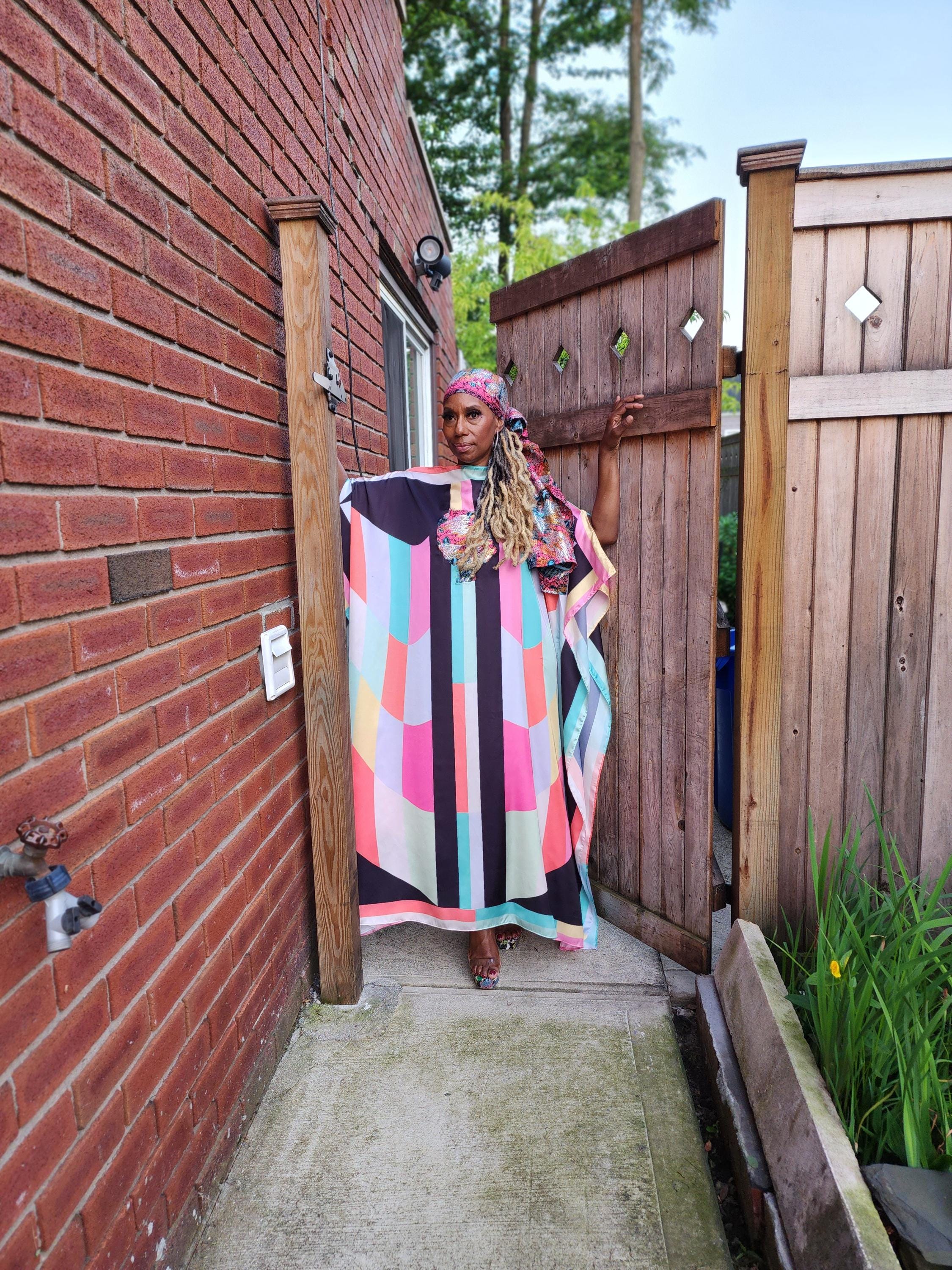 LiiLiiGiirl Sequin Kaftan Dress