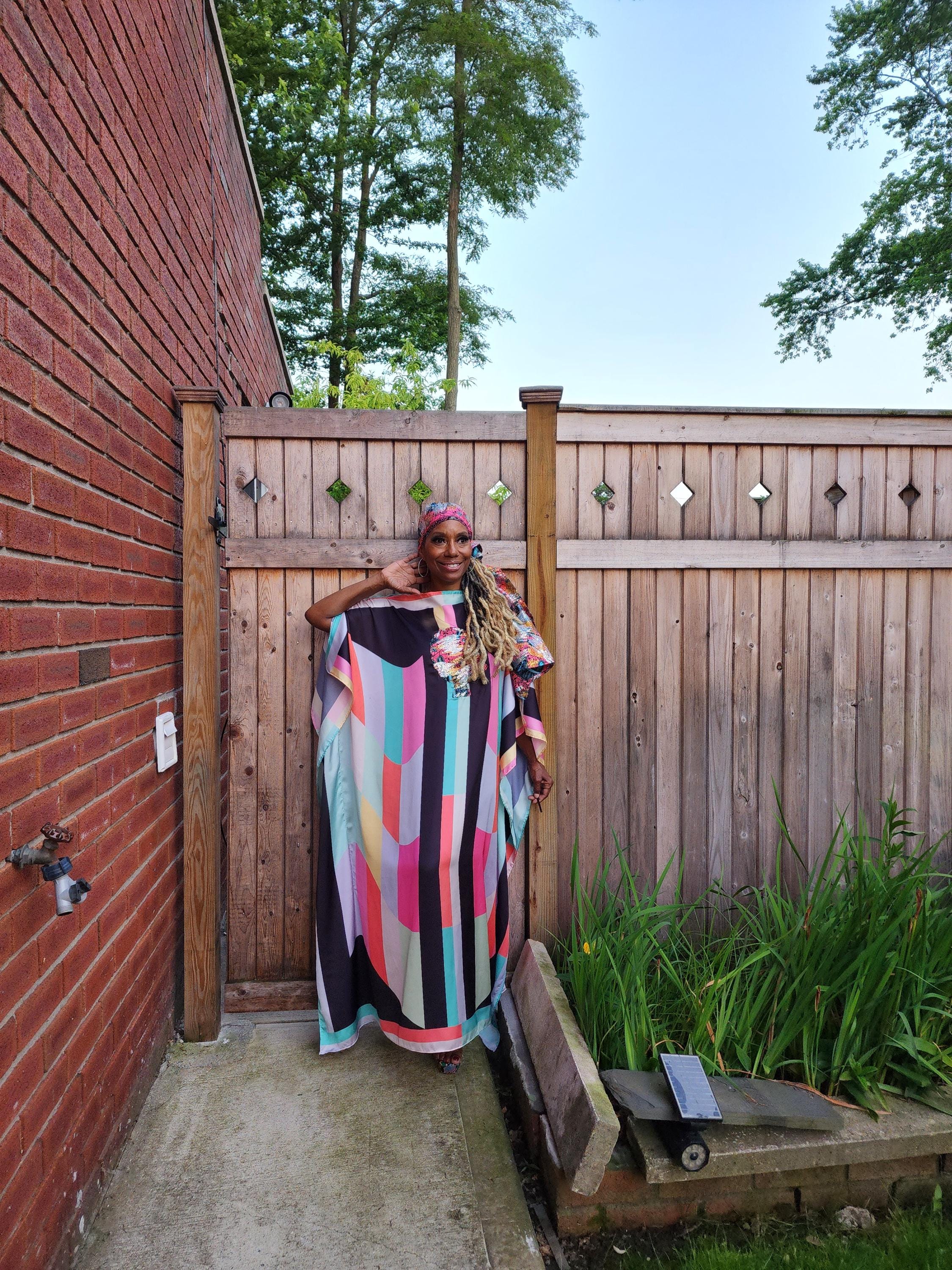 LiiLiiGiirl Sequin Kaftan Dress