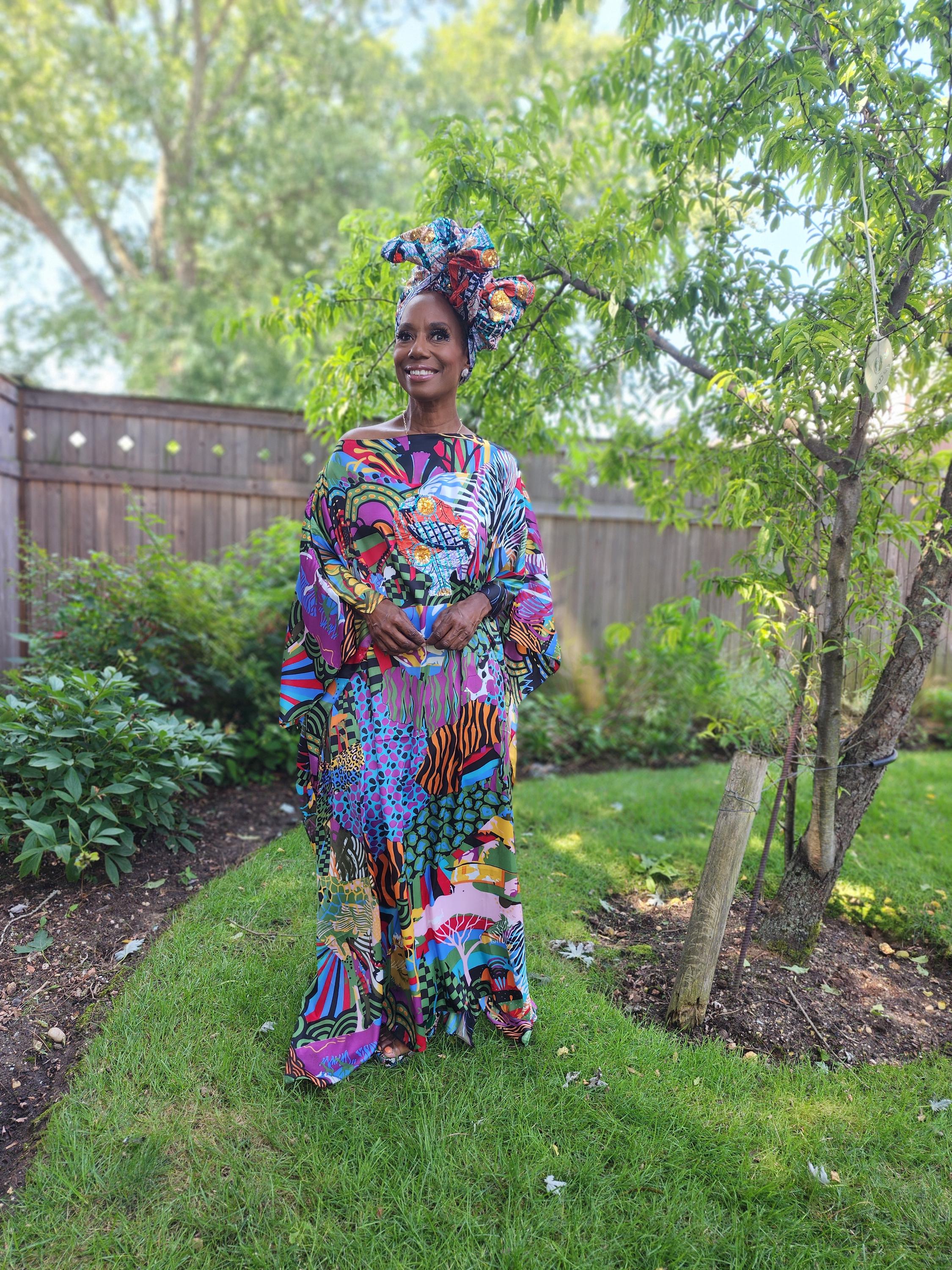 LiLiGirl Sequin Afro-Girl Kaftan Dress - One Size Dress
