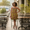 Elegant Kiputo African Print Cotton Bubble Dress or Skirt for Festivals and Weddings