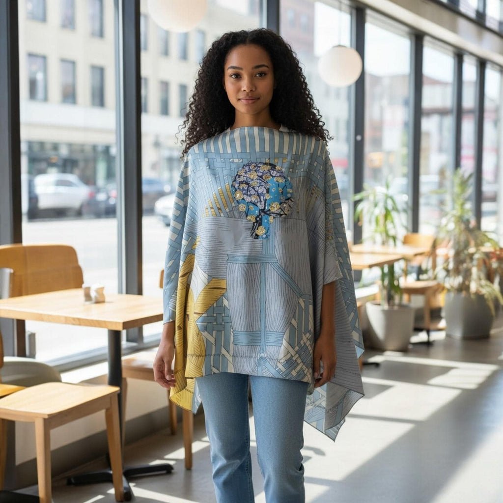 LiiLiiGiirl Sequin Afro-Girl Kaftan Top
