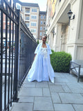 Harusi Kimono:  White Linen Maxi Duster Coat