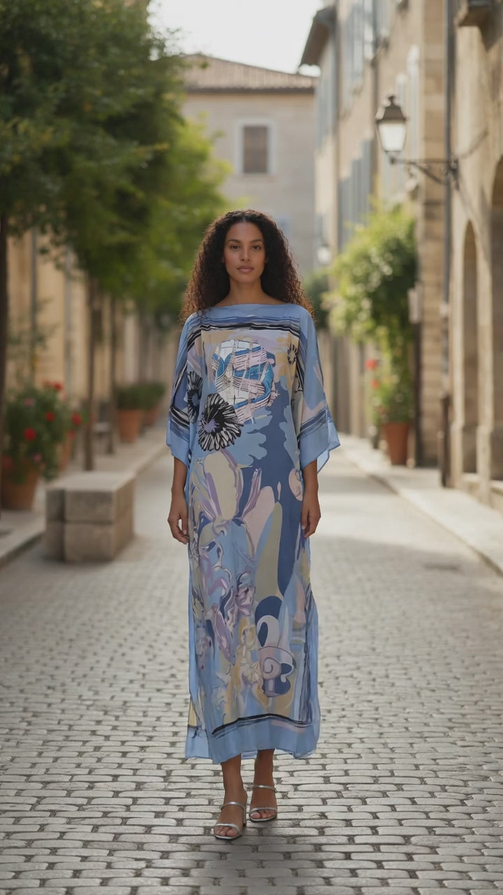 LiLiGirl Sequin Afro-Girl Kaftan Dress