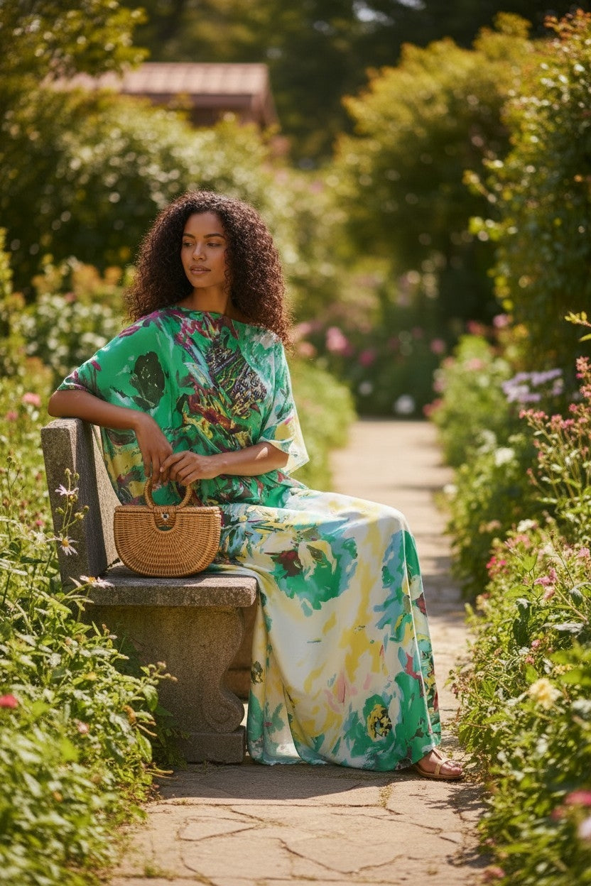LiLiGirl Sequin Afro-Girl Kaftan Dress – Luxury Vacation Gift