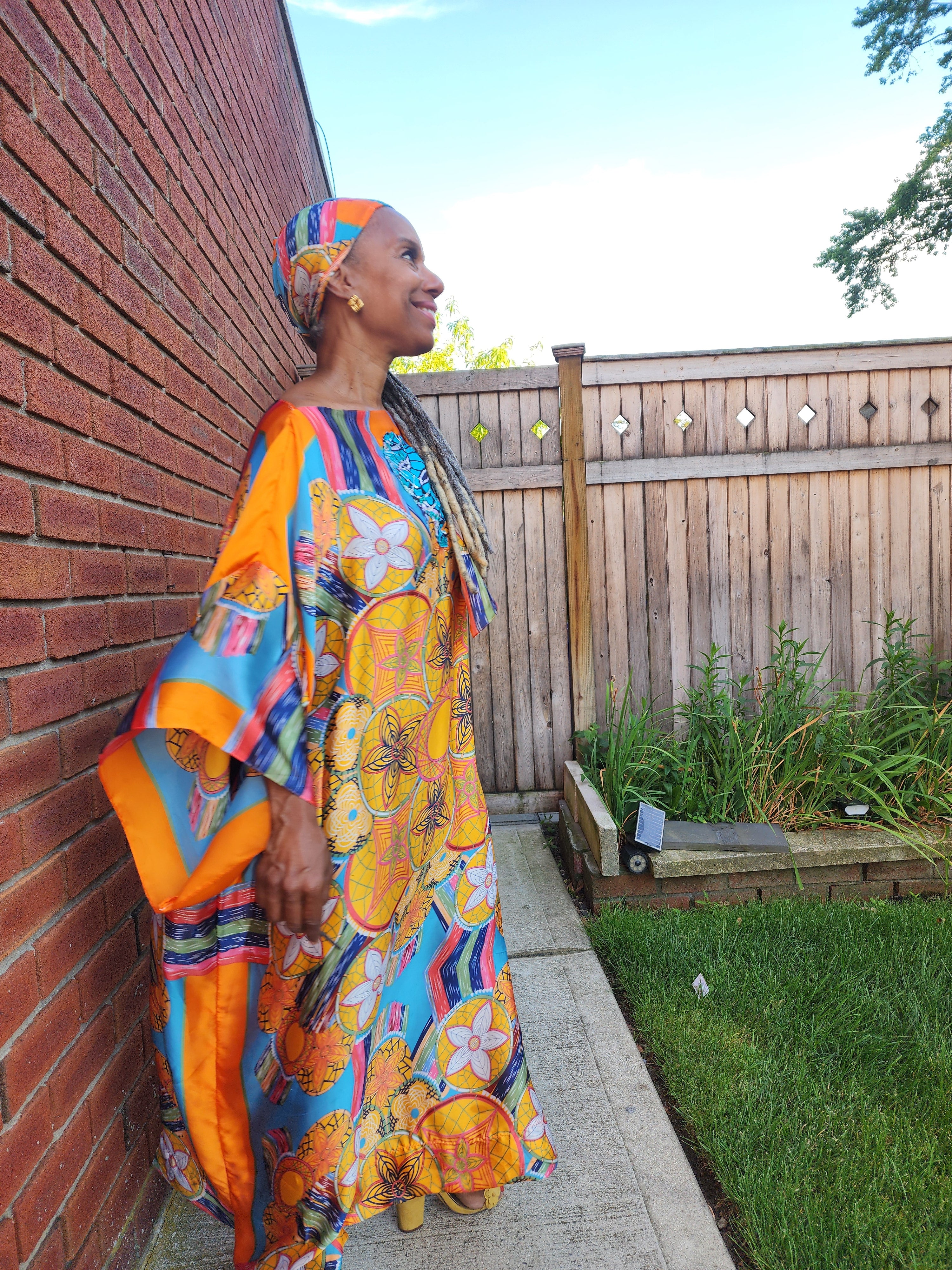 LiLiGirl Sequin Kaftan Dress – Flowy Vacation Maxi Dress, One Size Fits Most