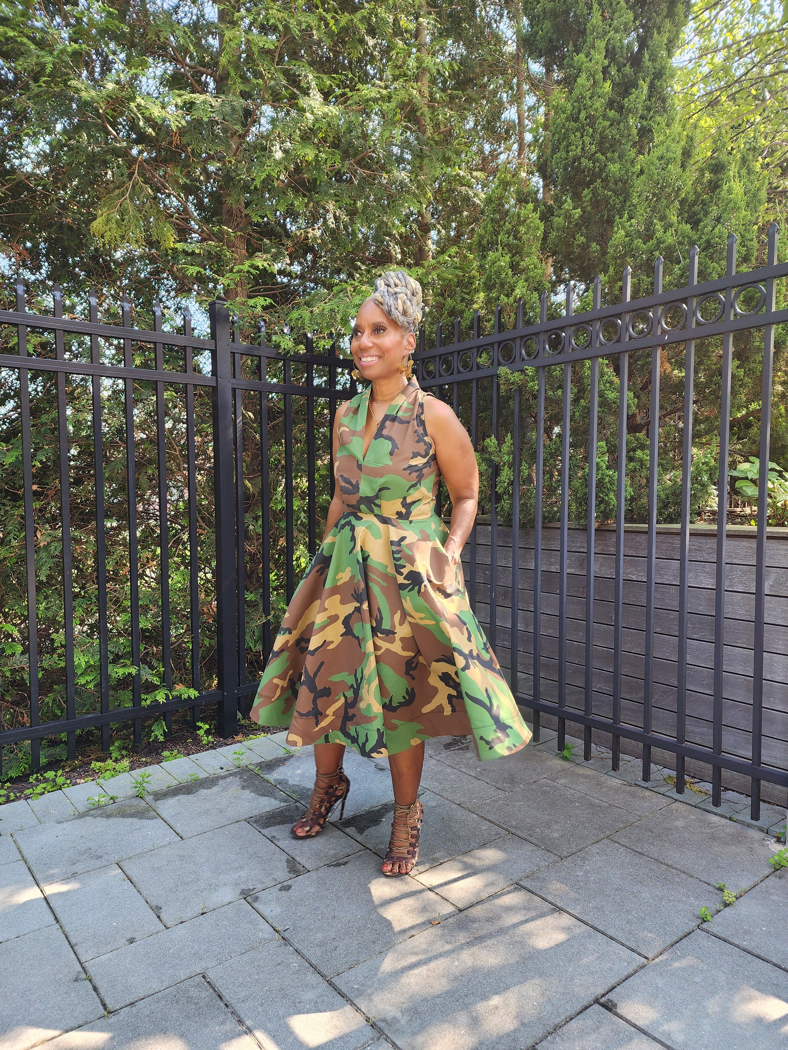 Neema Camouflage  Halter Dress