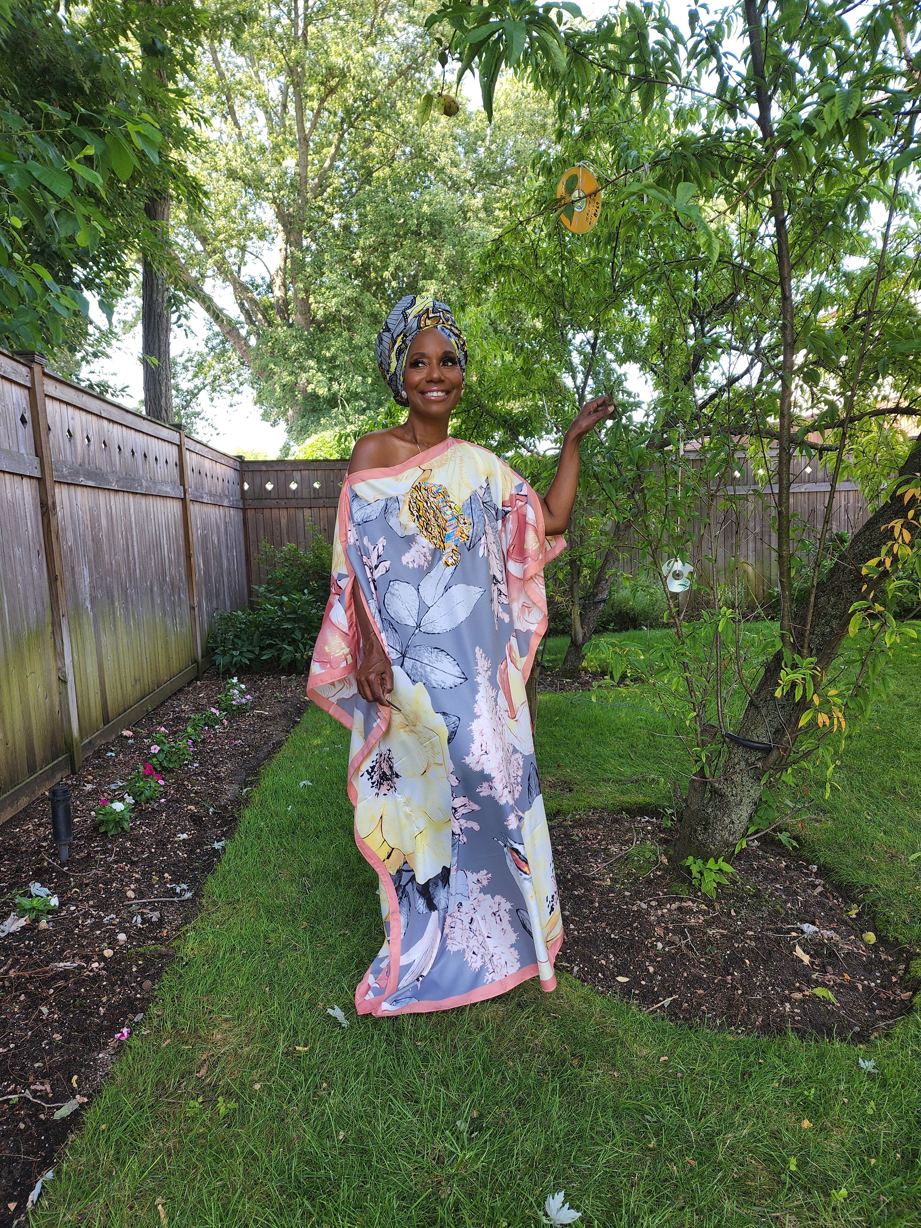 Sequin Afro-Girl Kaftan Dress - LiiLiiGiirl - One Size