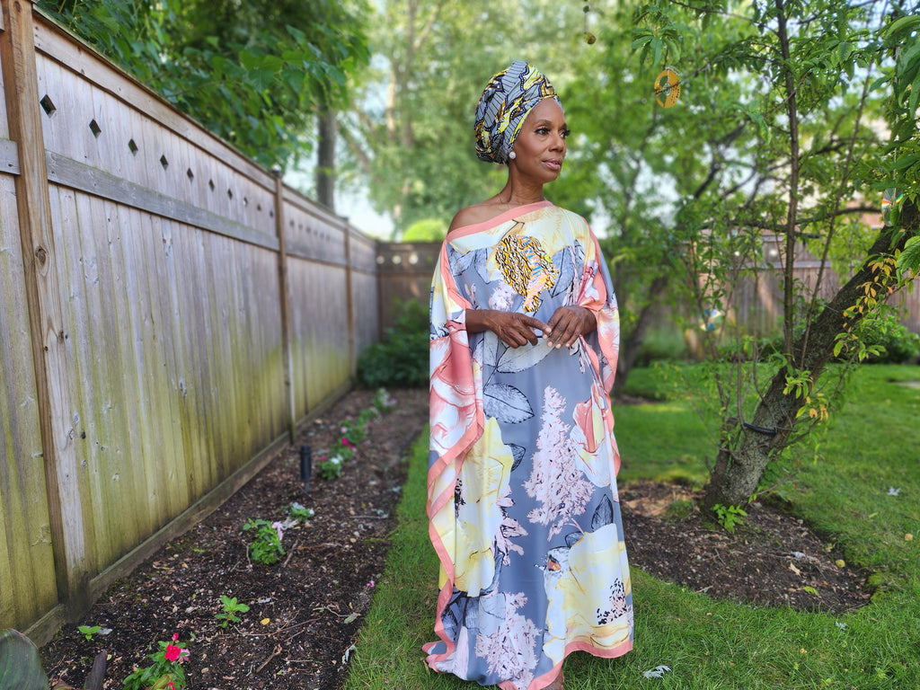 Sequin Afro-Girl Kaftan Dress - LiiLiiGiirl - One Size