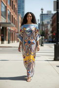 LiLiGirl Sequin Afro-Girl Kaftan Dress – Luxury Vacation Gift