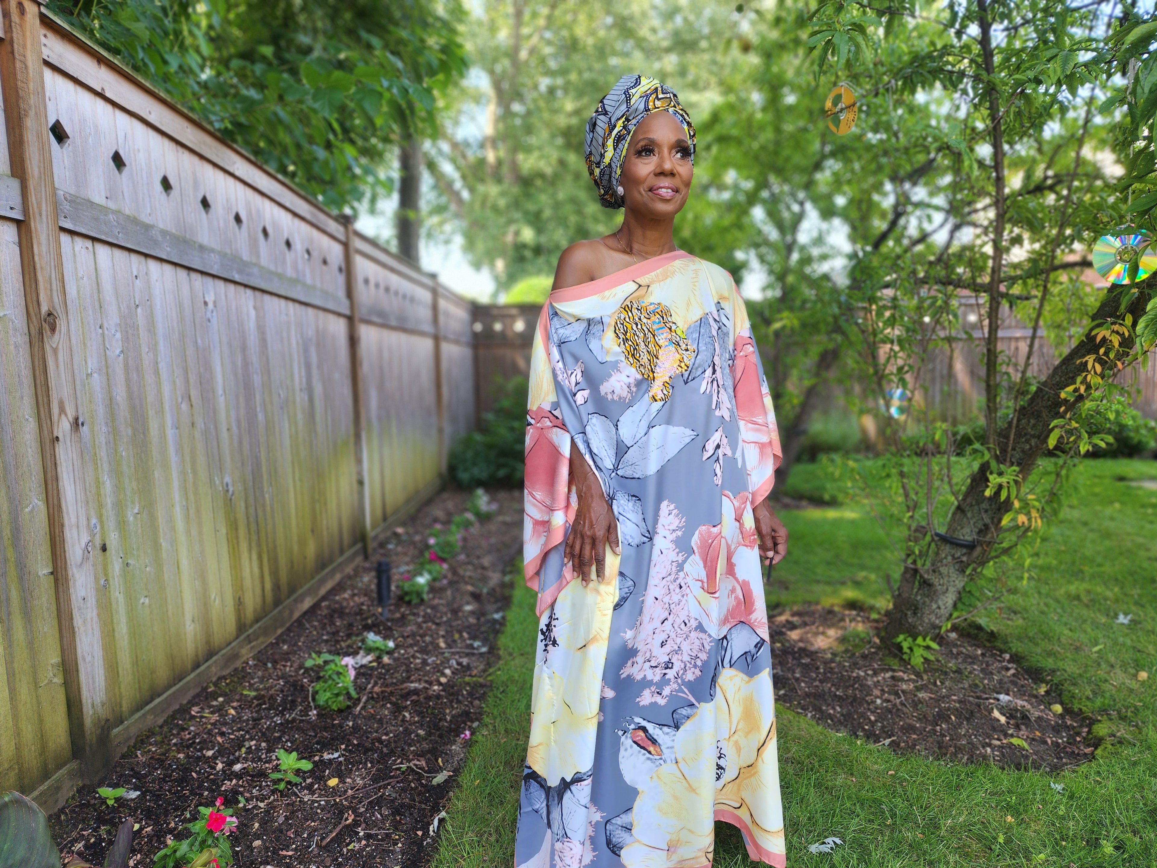 Sequin Afro-Girl Kaftan Dress - LiiLiiGiirl - One Size