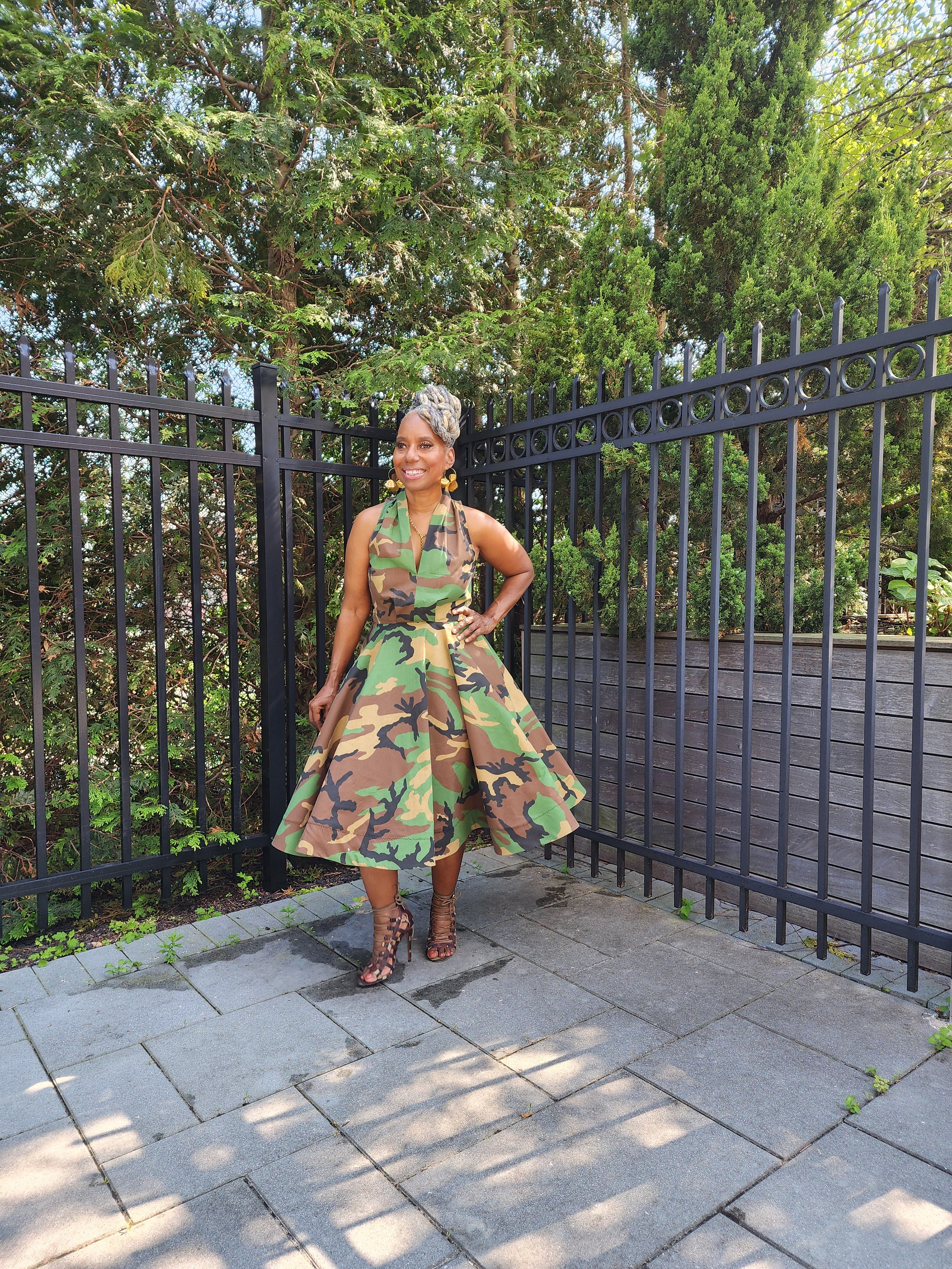 Neema Camouflage  Halter Dress