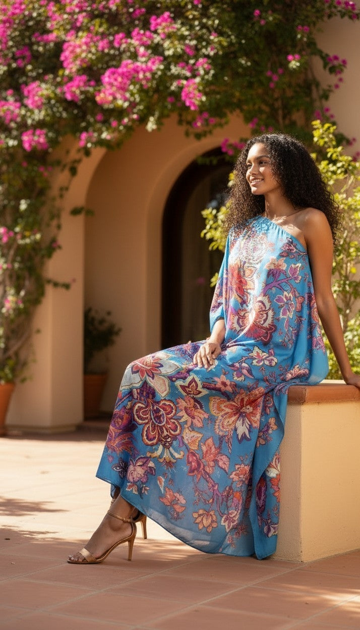 Sequin Afro-Girl Kaftan Dress - LiiLiiGiirl - One Size Fits Most