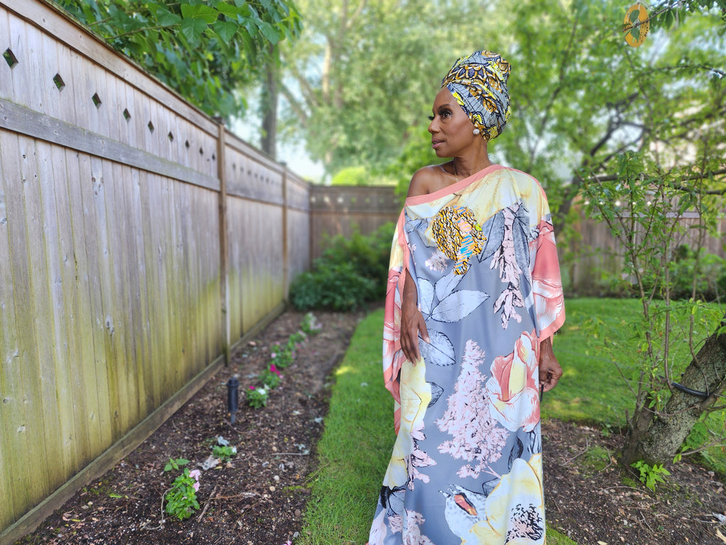 Sequin Afro-Girl Kaftan Dress - LiiLiiGiirl - One Size
