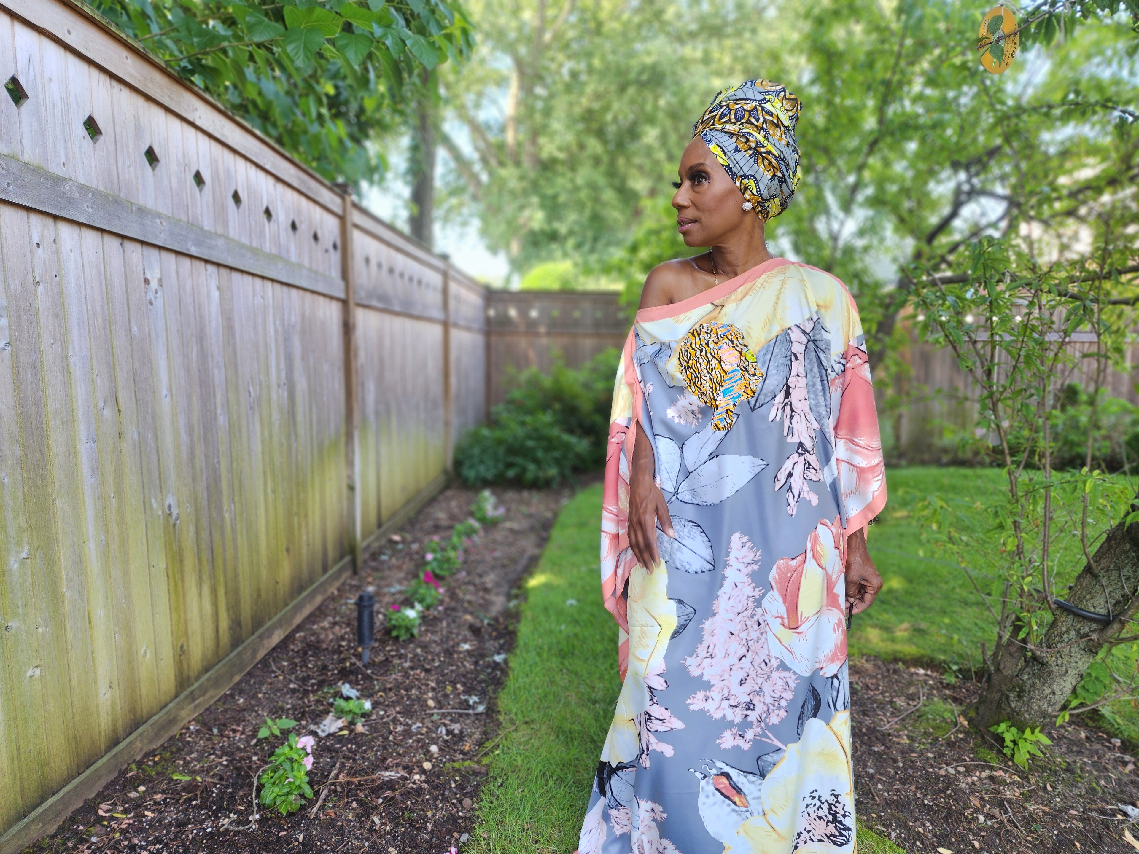 Sequin Afro-Girl Kaftan Dress - LiiLiiGiirl - One Size