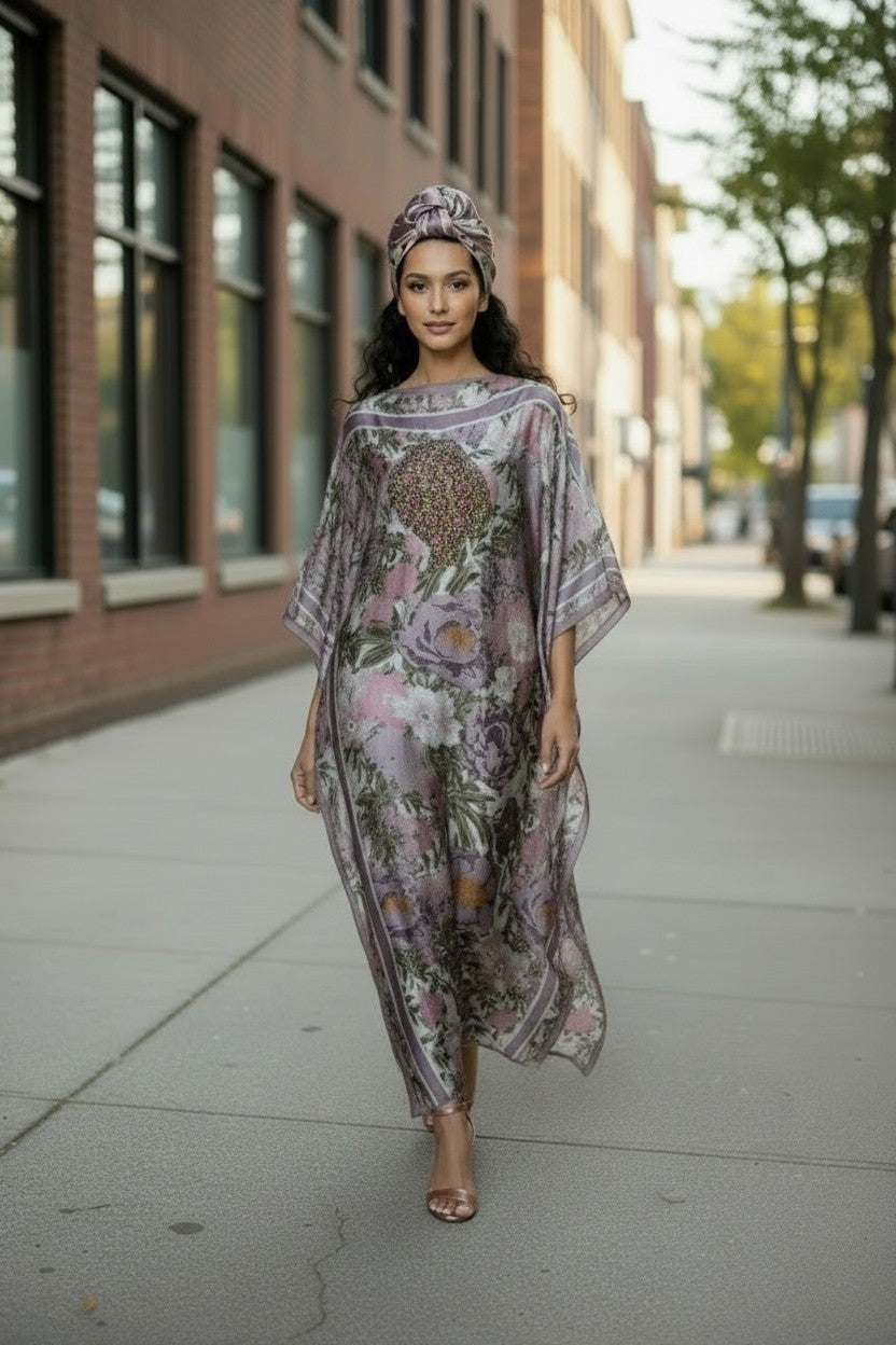 LiLiGirl Sequin Afro-Girl Kaftan Dress – Luxury Vacation Gift