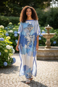 LiLiGirl Sequin Afro-Girl Kaftan Dress – Luxury Vacation Gift, Handmade, One Size Fits Most