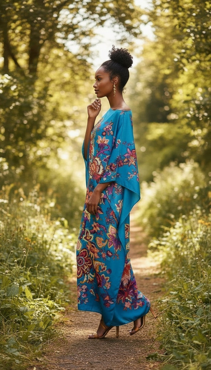 Sequin Afro-Girl Kaftan Dress - LiiLiiGiirl - One Size Fits Most