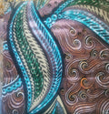 Glitter Print African Wax Kimono Robe: Harusi Bridal Duster